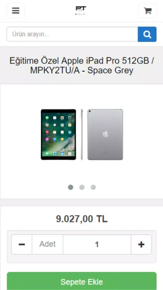 Capturas de pantalla de PT Store