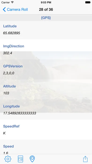 Capturas de pantalla de Photo Metadata Viewer