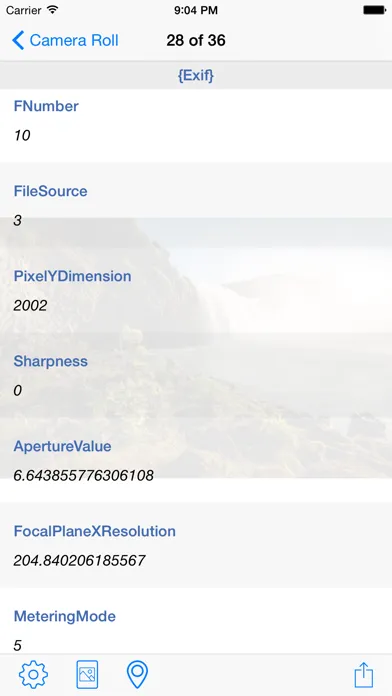 Capturas de pantalla de Photo Metadata Viewer