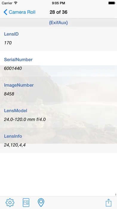 Capturas de pantalla de Photo Metadata Viewer