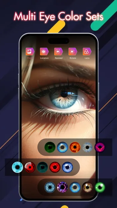 Red eye corrector : Eye lense Screenshots