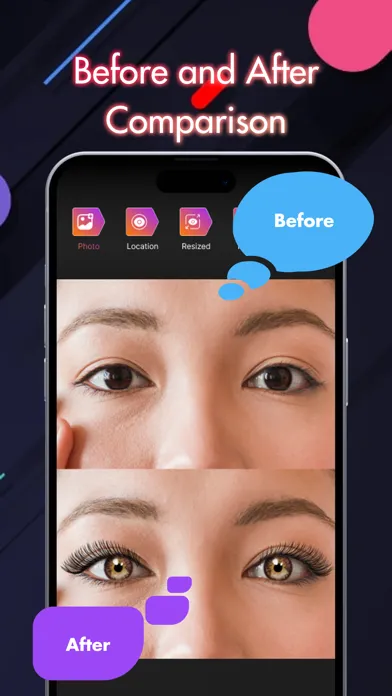 Red eye corrector : Eye lense Screenshots