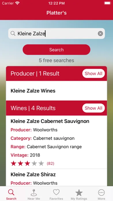 Platter's Wine Guide سکرین شاٹس