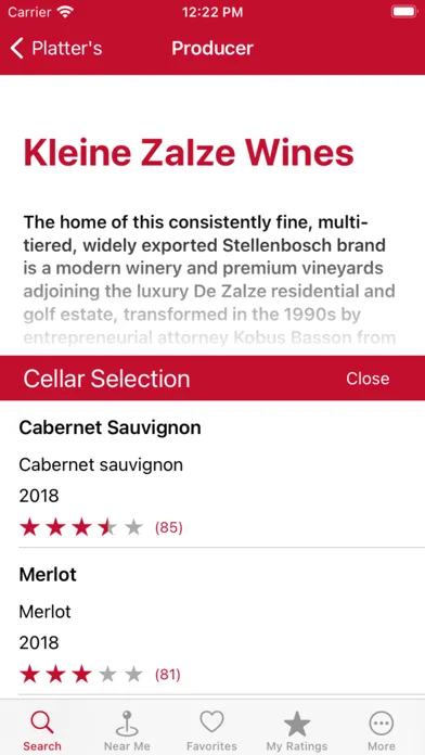 Platter's Wine Guide سکرین شاٹس