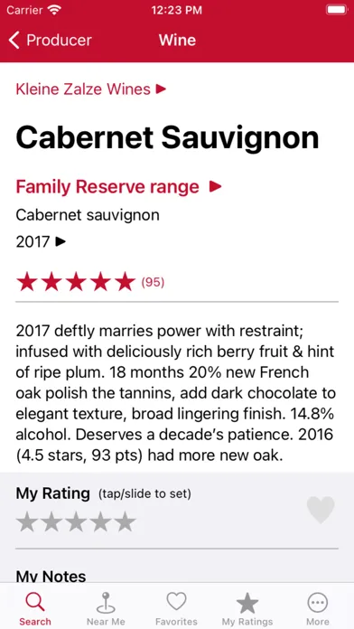 Platter's Wine Guide سکرین شاٹس
