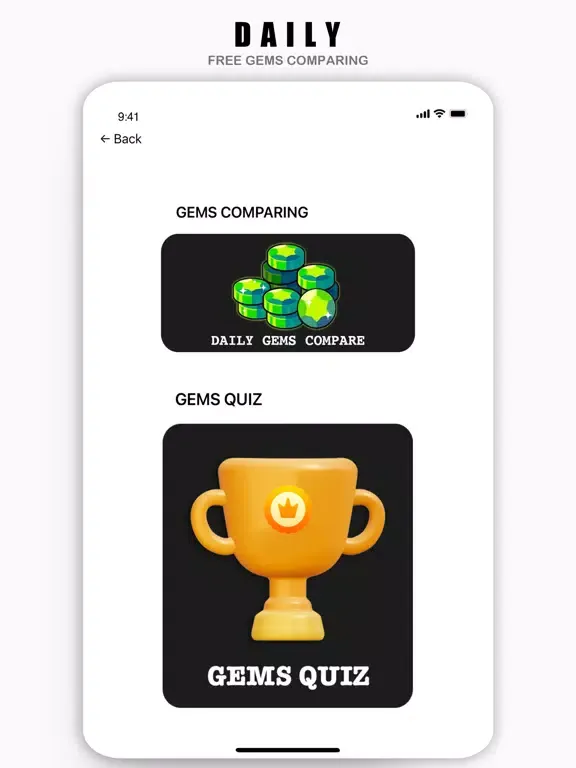Gems Compare for Brawl Stars iPad 应用截图