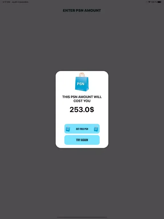 Capturas de tela do PSN Codes Counter iPad 