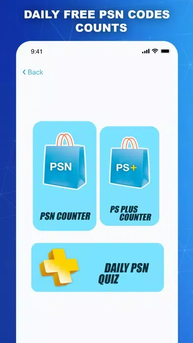 Capturas de tela do PSN Codes Counter