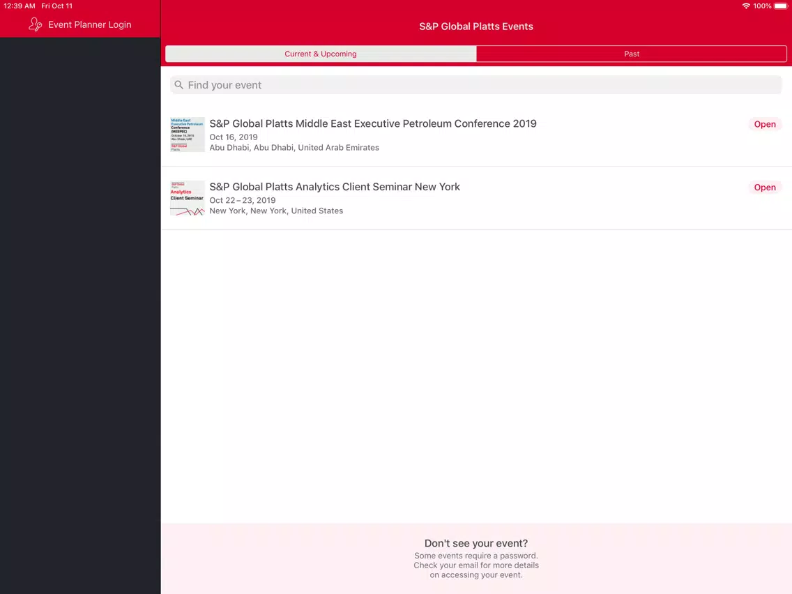 صور S&P Global CI Events iPad 