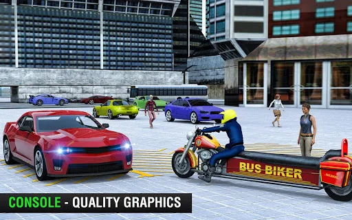 Tangkapan layar Bus Bike Taxi Bike Games