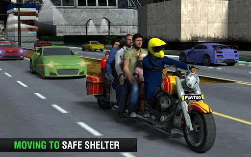 Tangkapan layar Bus Bike Taxi Bike Games