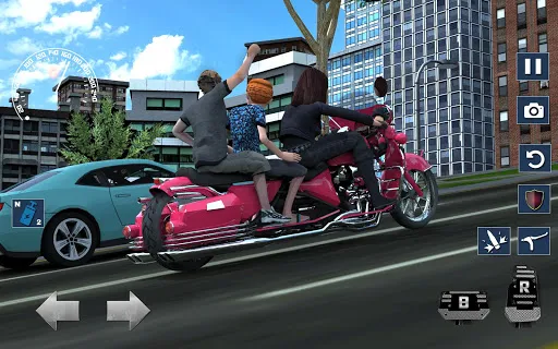 Tangkapan layar Bus Bike Taxi Bike Games