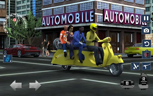 Tangkapan layar Bus Bike Taxi Bike Games