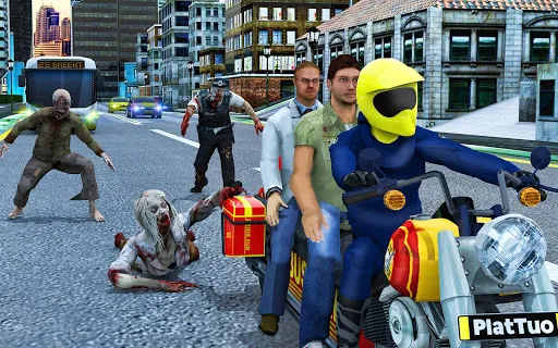 Tangkapan layar Bus Bike Taxi Bike Games