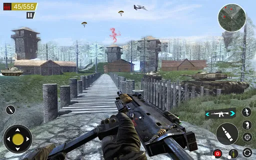 World War 2 Gun Games Offline سکرین شاٹس