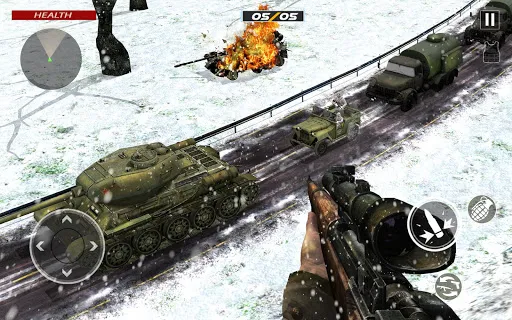 World War 2 Gun Games Offline سکرین شاٹس