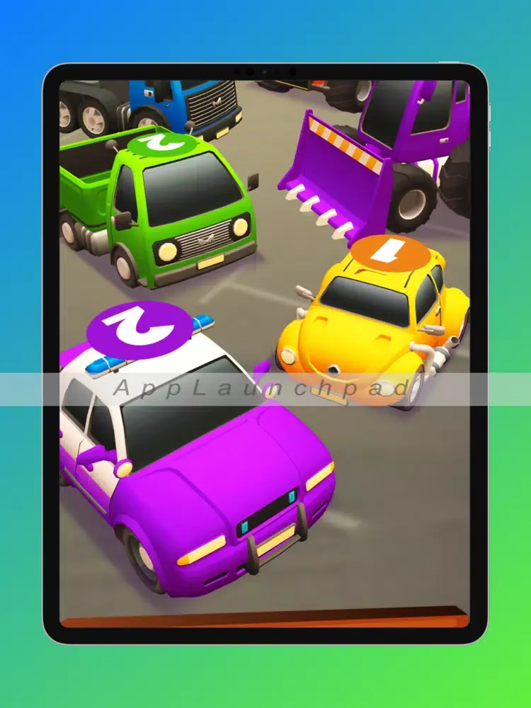 Screenshot di Merge fun cars: Parking games iPad 