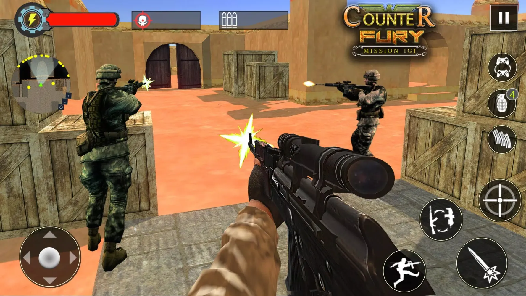 Tangkapan layar Counter Mission Strike Games