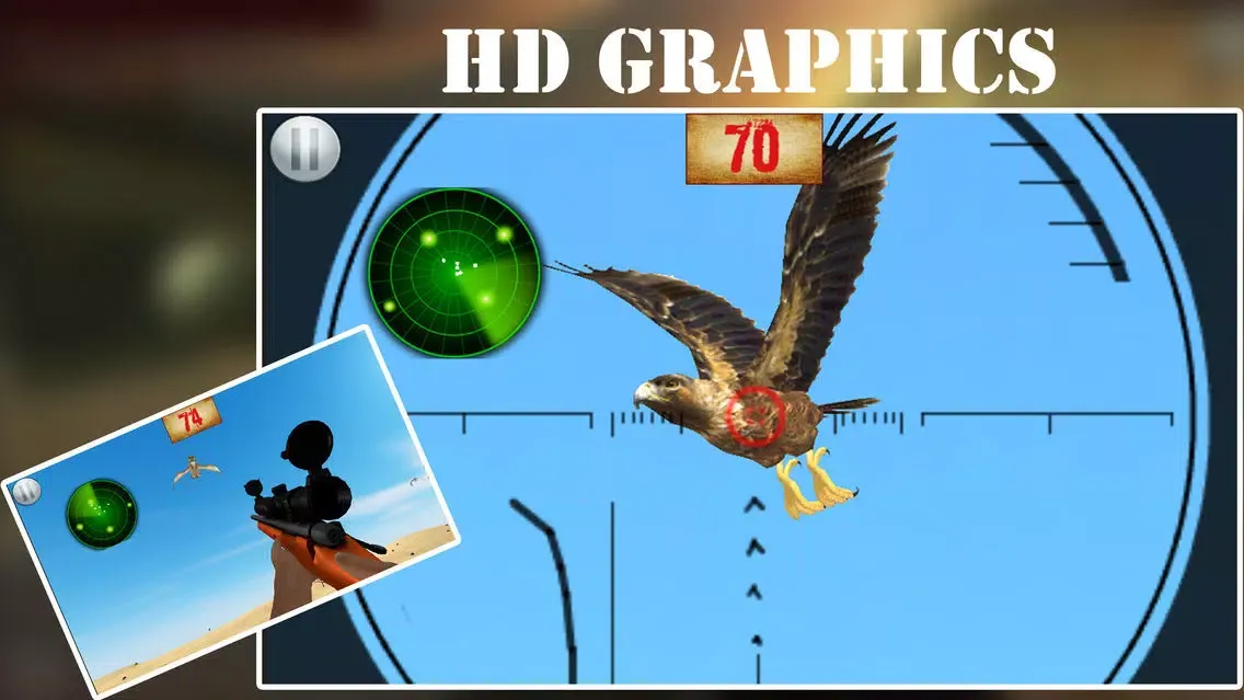 Desert Birds Sniper Shooter Pro: Sahara Hunter 스크린샷