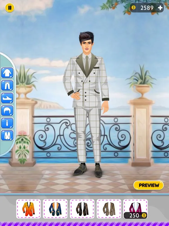 Capturas de tela do Prince Fashion Dress up Games iPad 