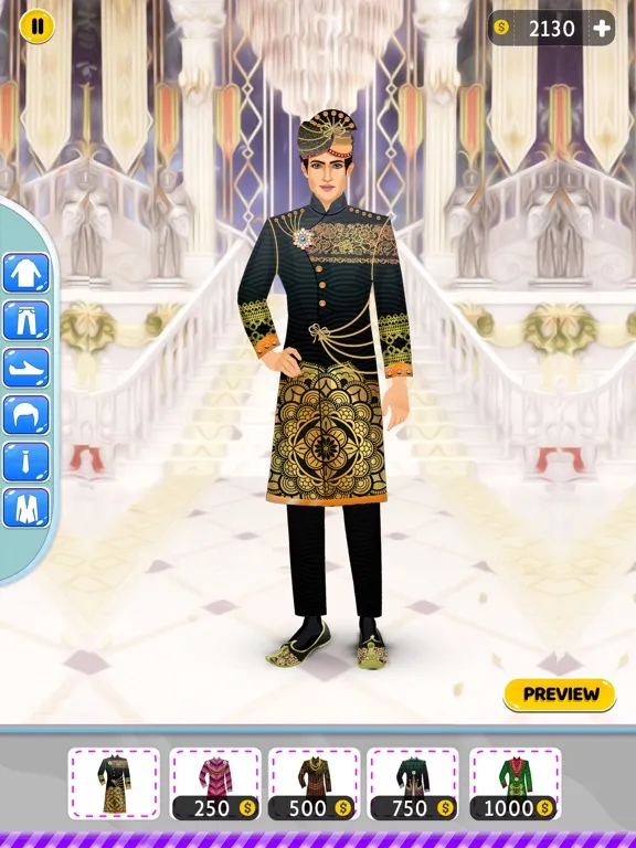 Capturas de tela do Prince Fashion Dress up Games iPad 