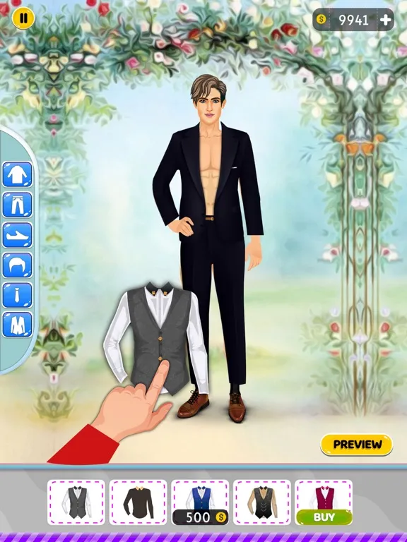 Capturas de tela do Prince Fashion Dress up Games iPad 