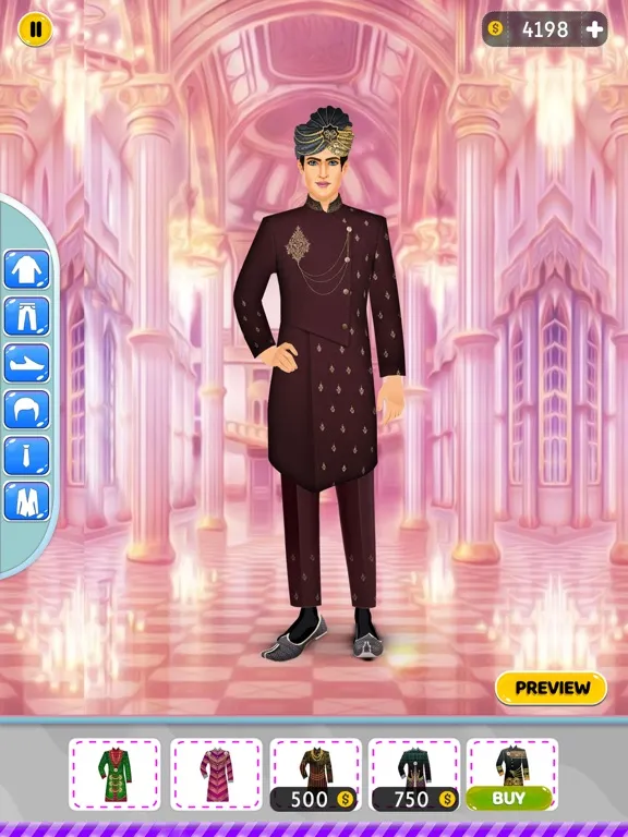 Capturas de tela do Prince Fashion Dress up Games iPad 