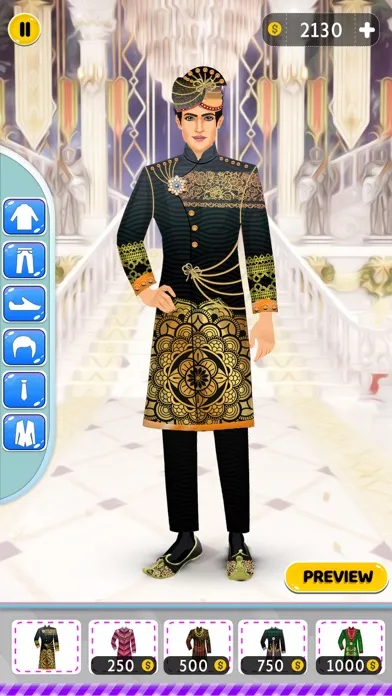 Capturas de tela do Prince Fashion Dress up Games