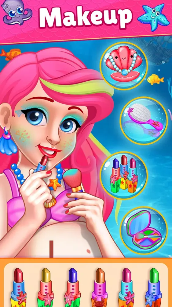 Mermaid Mom & Baby Care Game Screenshots