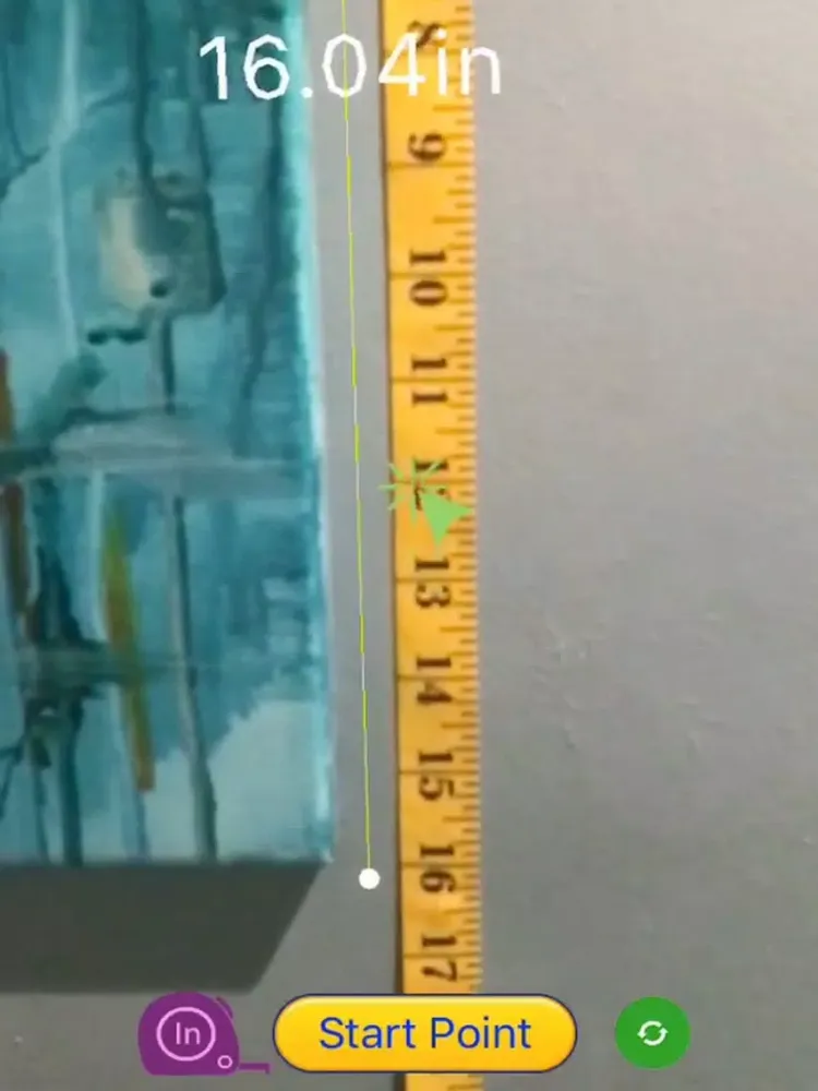 Tangkapan skrin AR Ruler iPad 