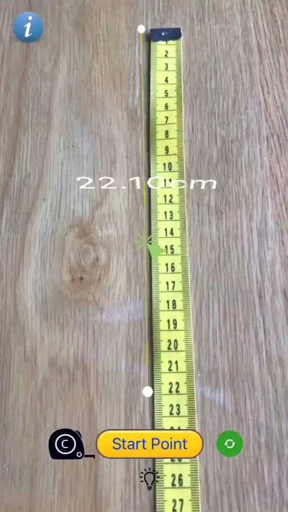 Tangkapan skrin AR Ruler
