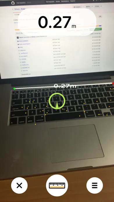 Ruler - A simple AR ruler app Screenshots