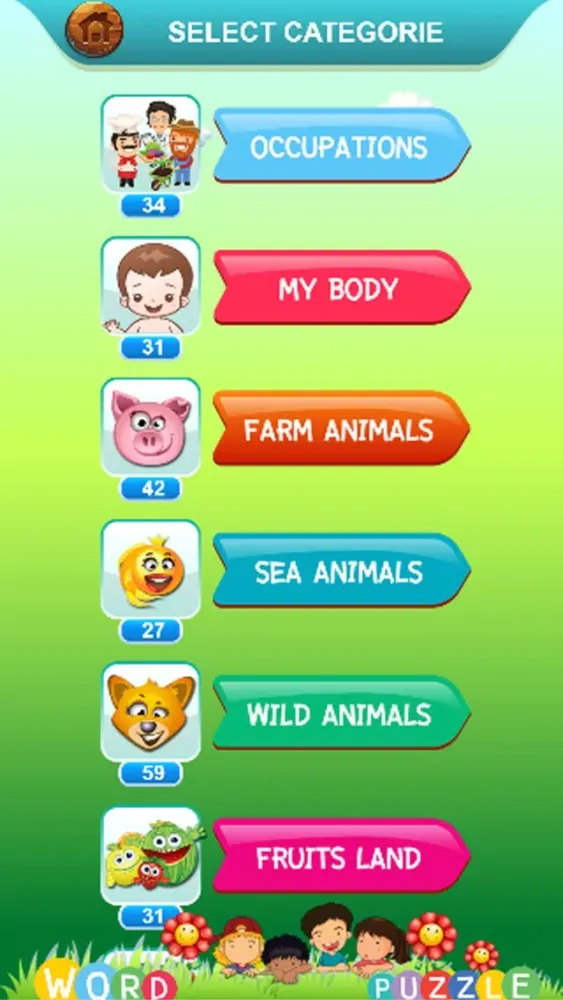 ภาพหน้าจอของ word puzzle spelling challenge