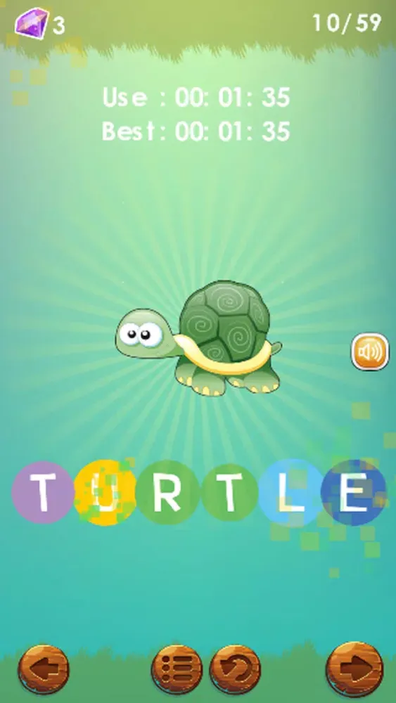 ภาพหน้าจอของ word puzzle spelling challenge