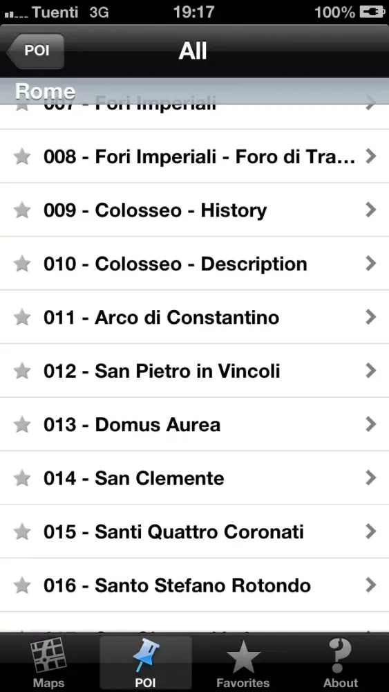 Zrzuty ekranu Rome touristic audio guide (english audio)