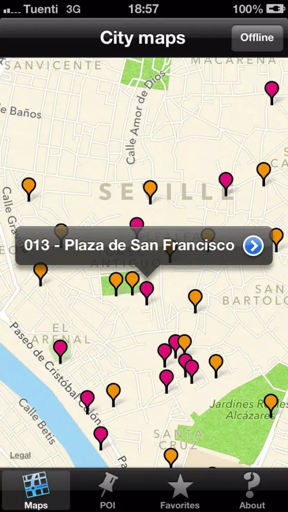 Seville touristic audio guide (english audio) Screenshots