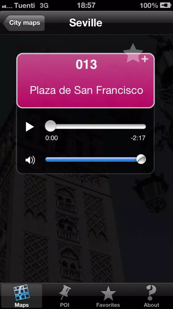 Seville touristic audio guide (english audio) Screenshots