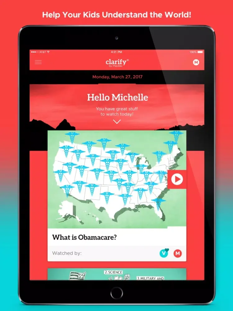 Clarify* by Playbac-Explain the News to your Kids iPad  スクリーンショット