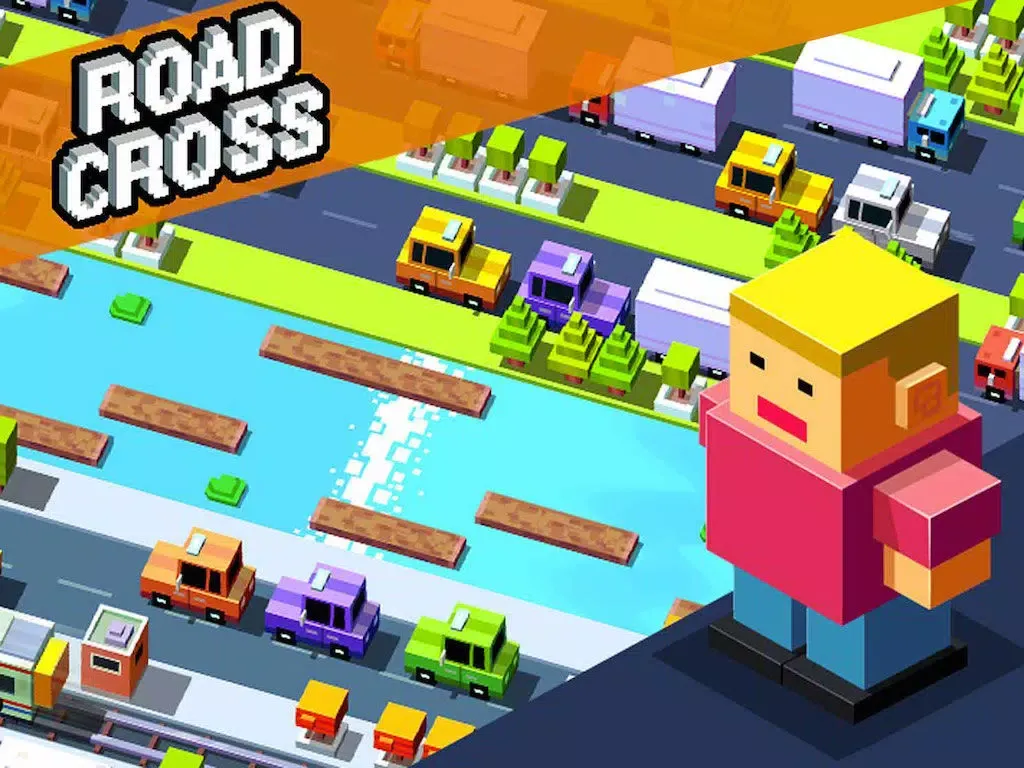 Tangkapan layar Road Cross Endless iPad 
