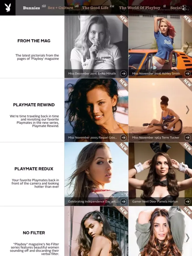 ภาพหน้าจอของ Playboy Classic iPad 