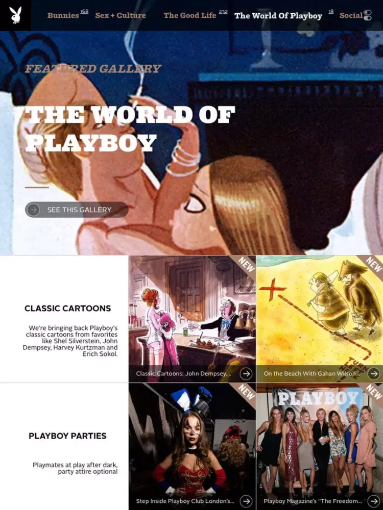 ภาพหน้าจอของ Playboy Classic iPad 