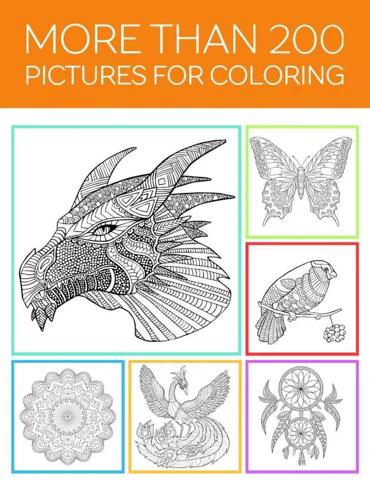Скриншоты Coloring Book Adults & Kids iPad 
