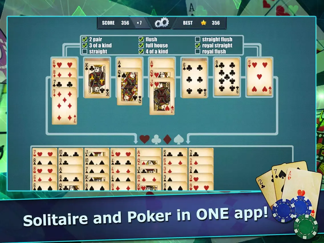 Pokitaire! Poker & Solitaire iPad  স্ক্রিনশট