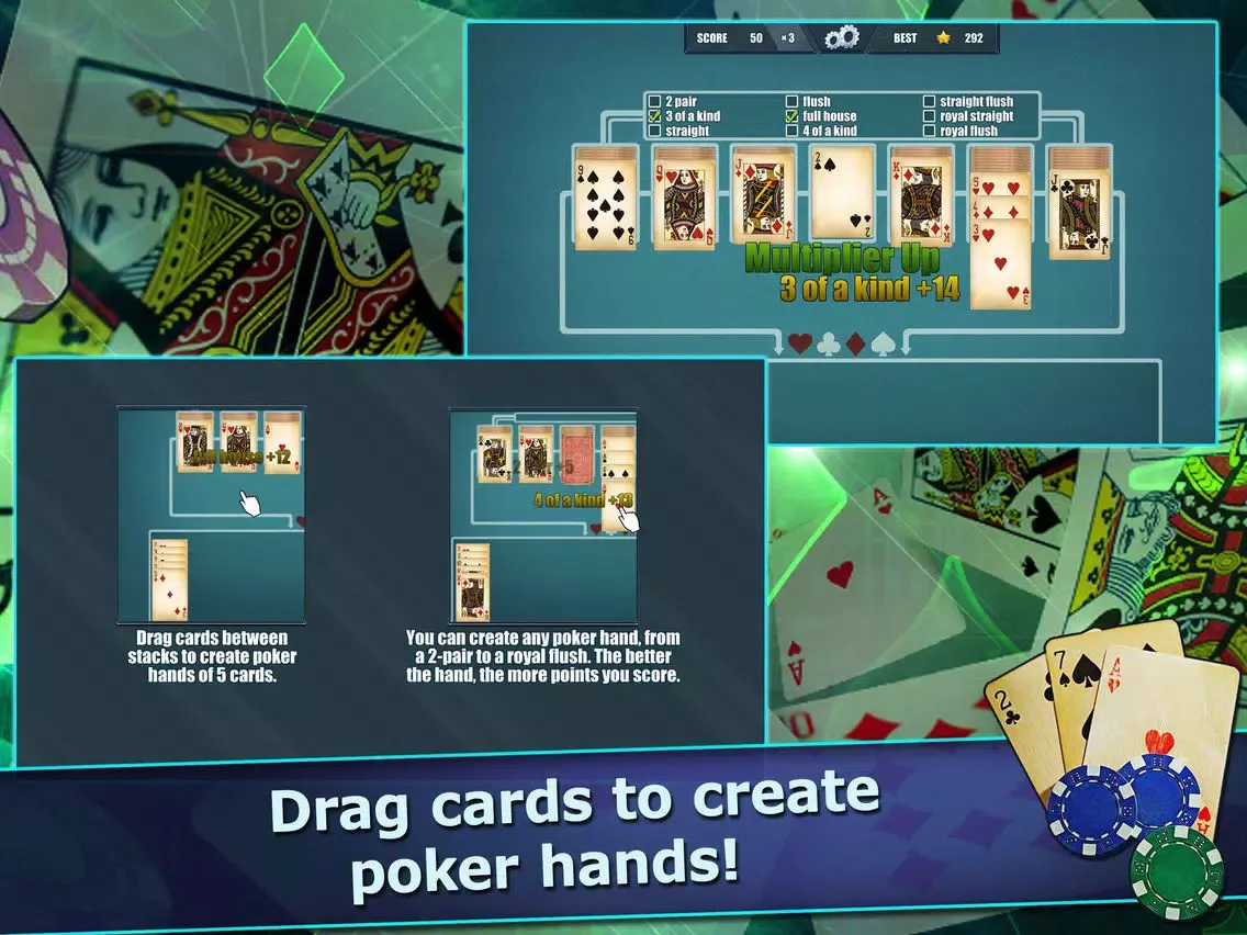 Pokitaire! Poker & Solitaire iPad  স্ক্রিনশট