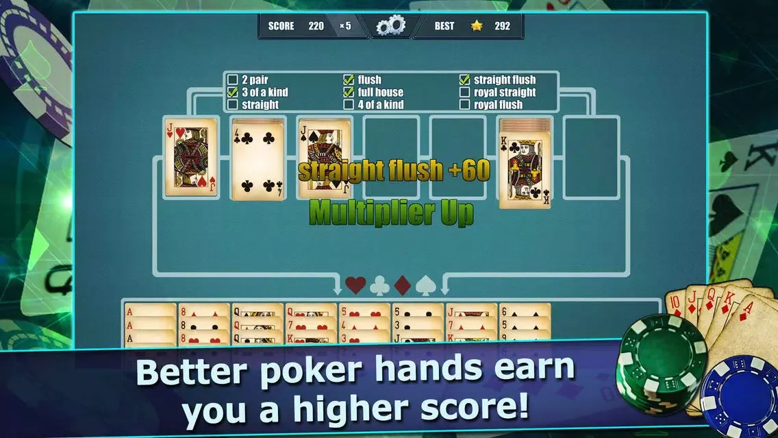 Pokitaire! Poker & Solitaire স্ক্রিনশট
