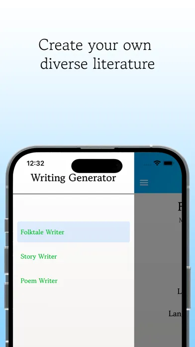 ภาพหน้าจอของ Writing Generator