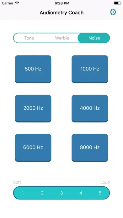 Ảnh chụp màn hình của Audiometry Coach