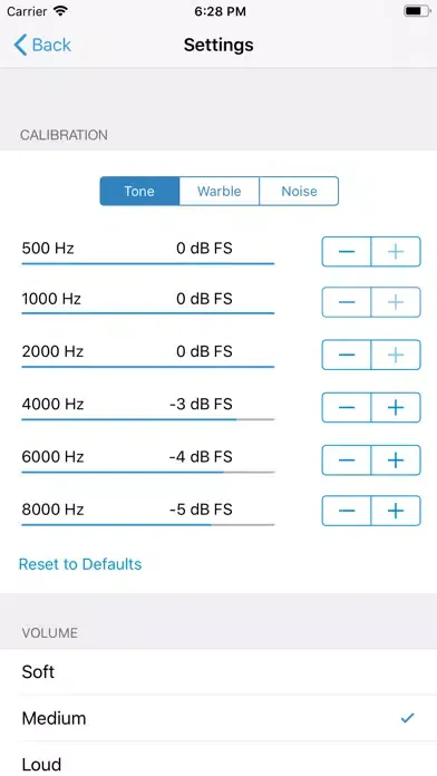 Ảnh chụp màn hình của Audiometry Coach