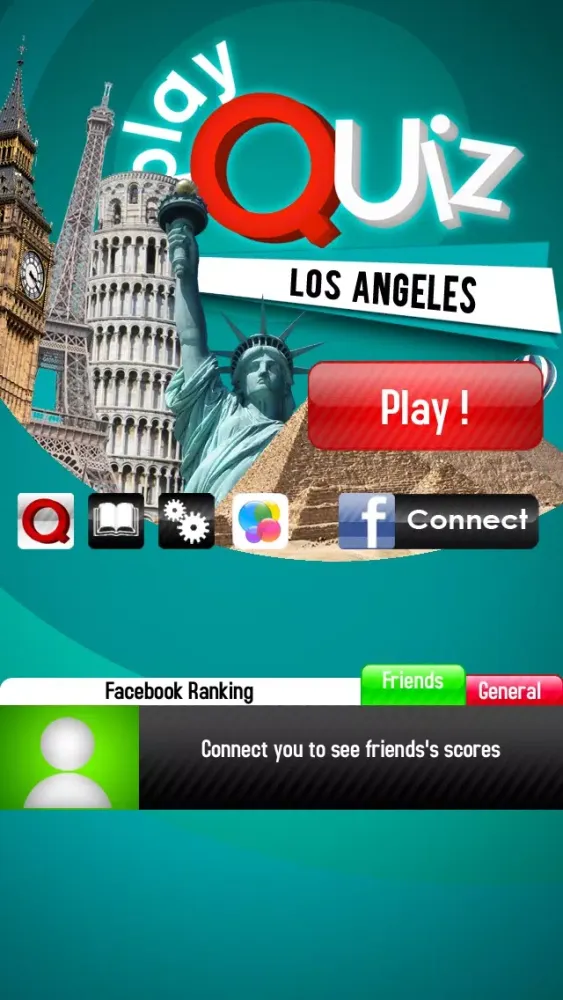 Tangkapan layar PlayQuiz™ Cities and Countries