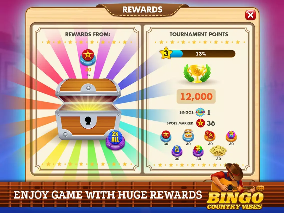 Bingo Country Vibes iPad  स्क्रीनशॉट